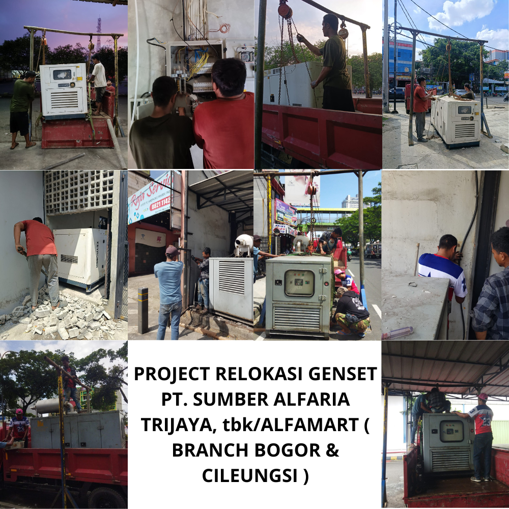 PROJECT RELOKASI GENSET PT SUMBER ALFARIA TRIJAYA, TBK