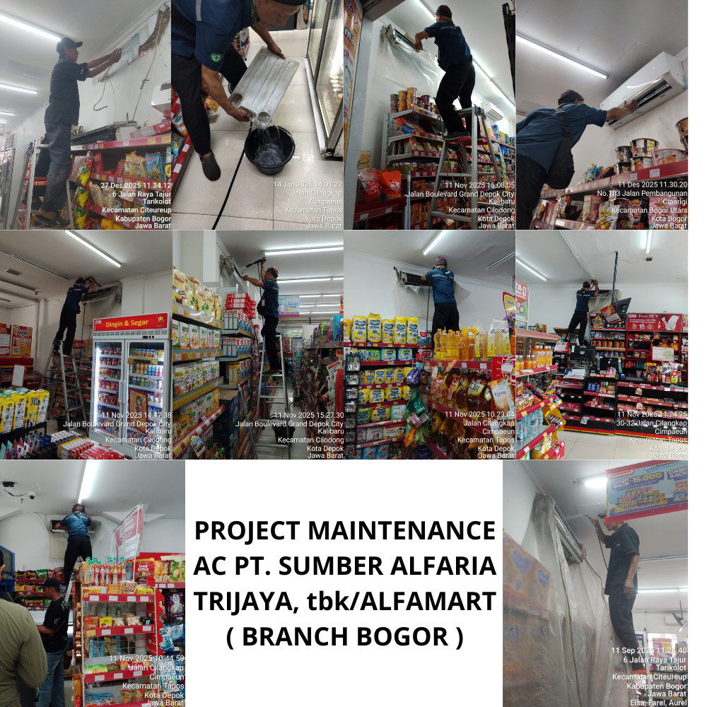 PROJECT MAINTENANCE AC PT SUMBER ALFARIA TRIJAYA, TBK